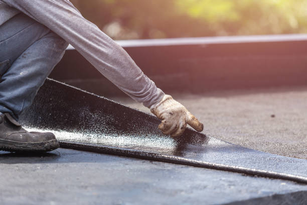 Professional Basement Waterproofing technician working in North Star, OH